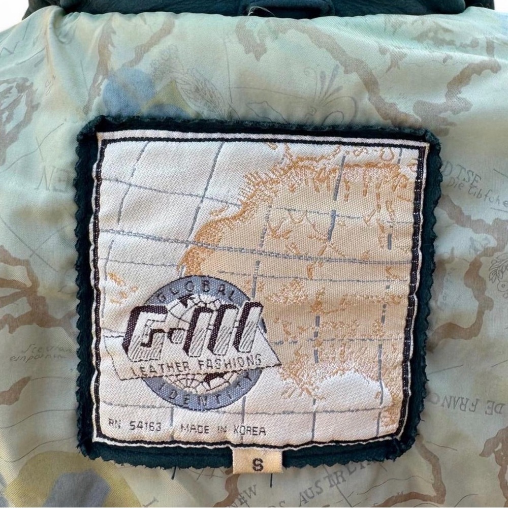 men's vintage global identity G-Ill flight bomber jacket - Picture 8 of 8